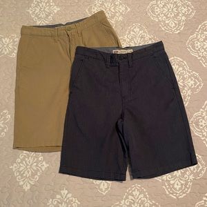 Boys Vans shorts khaki and denim/2 pairs